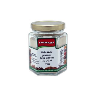 Pfeffer Wei� (Pulver) - 75g - Glas