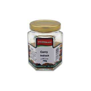 Curry Indisch (Pulver) - 70g - Glas