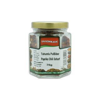 Paprika Scharf Pulbiber (gerebelt) - 70g - Glas