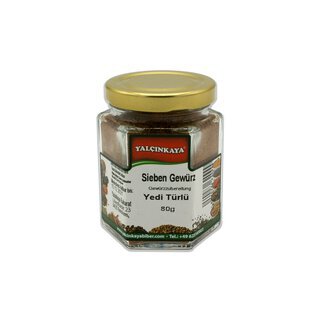 Sieben Gew�rze (Gew�rzmischung) - 80g - Glas